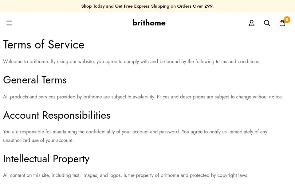 Screenshot of brithome.co.uk
