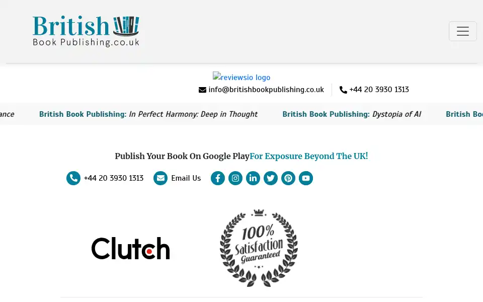 Screenshot of britishbookpublishing.co.uk