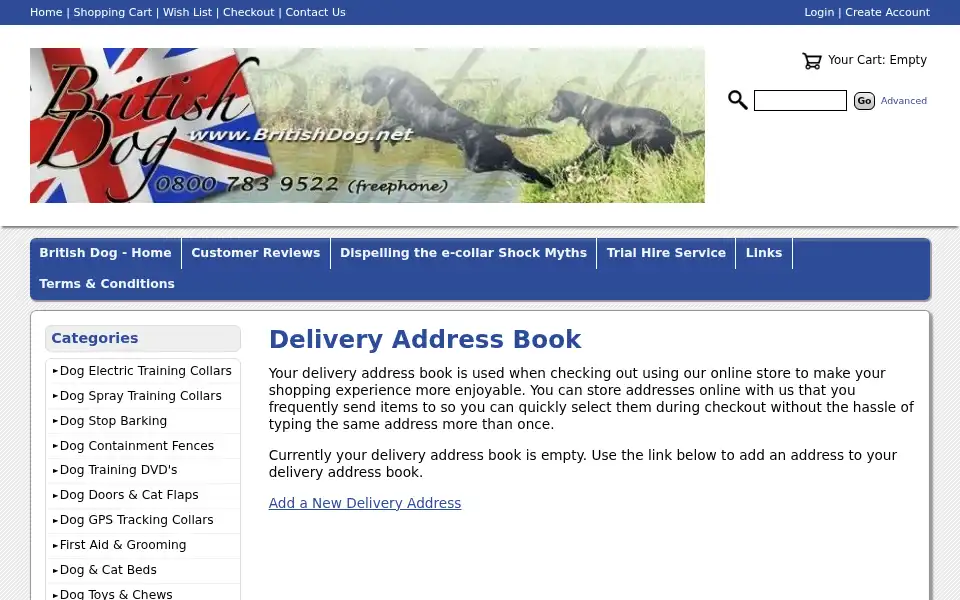 Screenshot of britishdog.net
