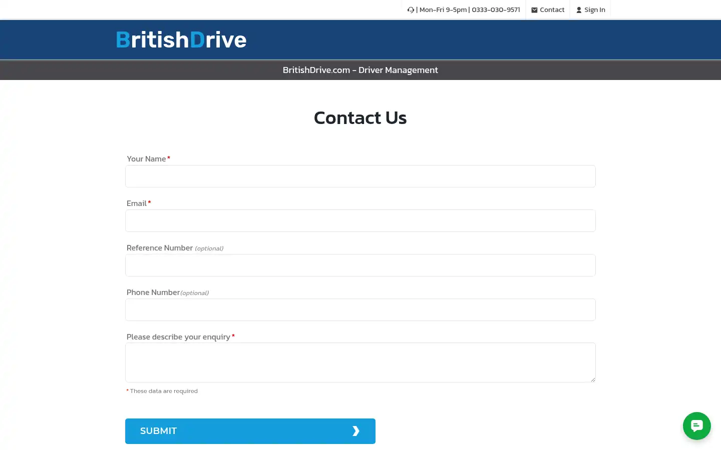 Screenshot of britishdrive.com