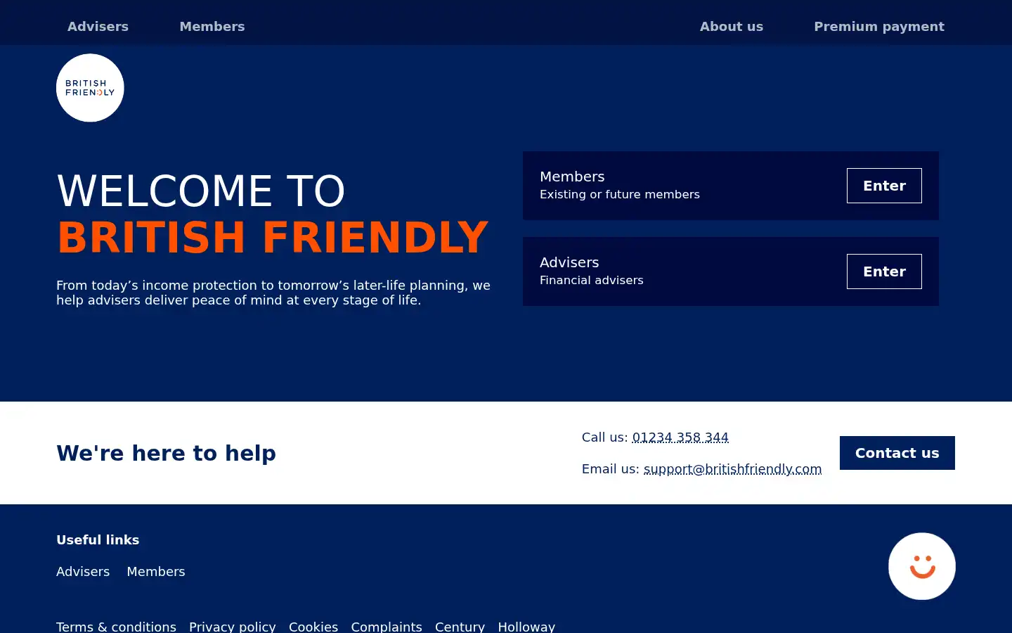Screenshot of britishfriendly.com