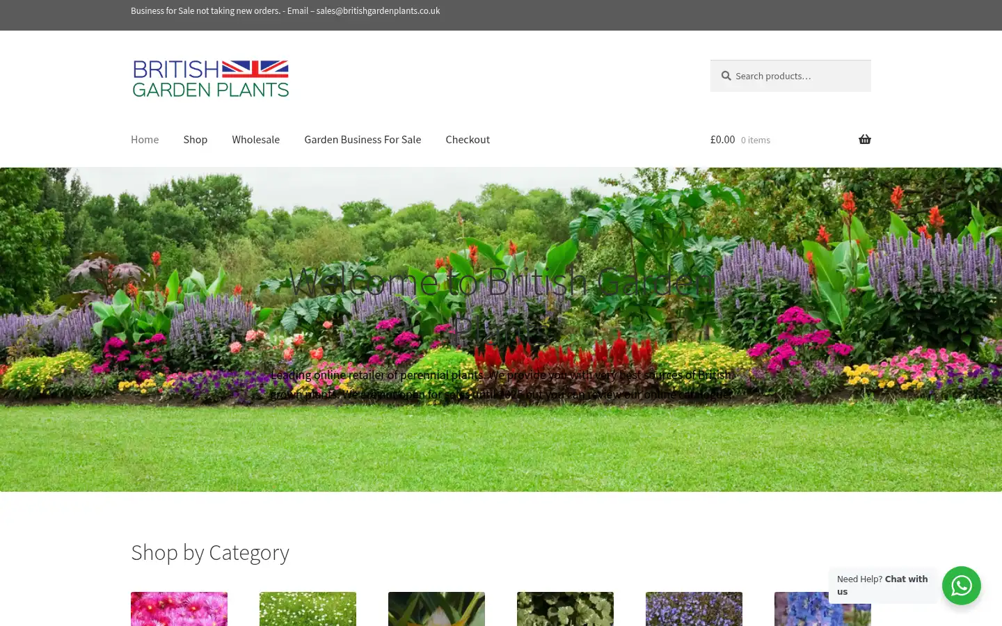 Screenshot of britishgardenplants.co.uk