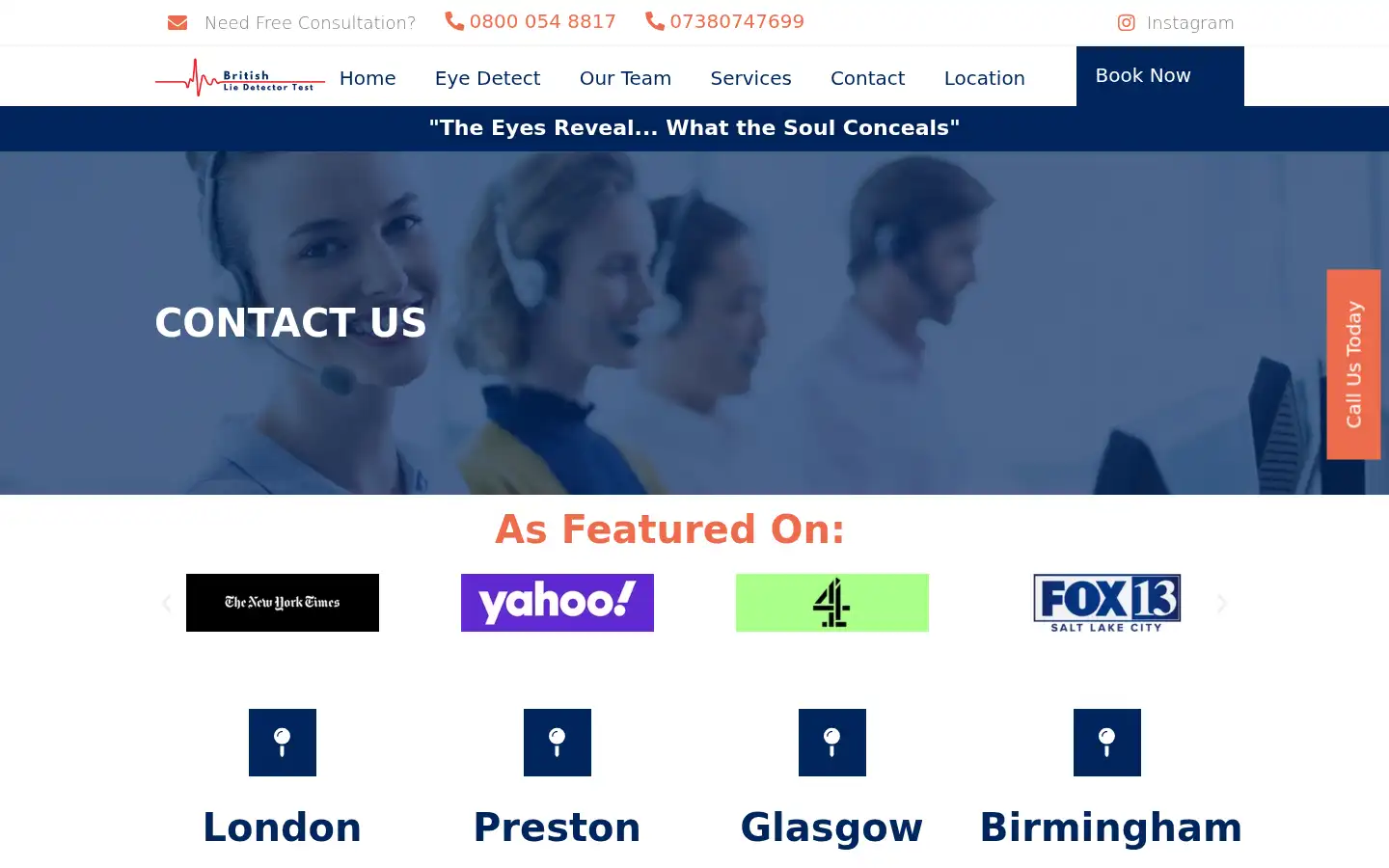 Screenshot of britishliedetectortest.co.uk