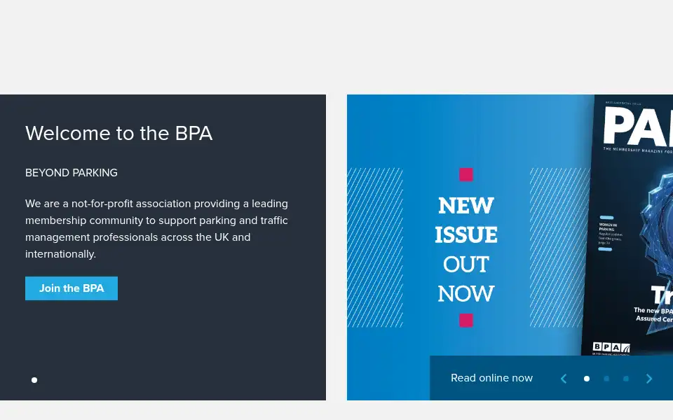 Screenshot of britishparking.co.uk