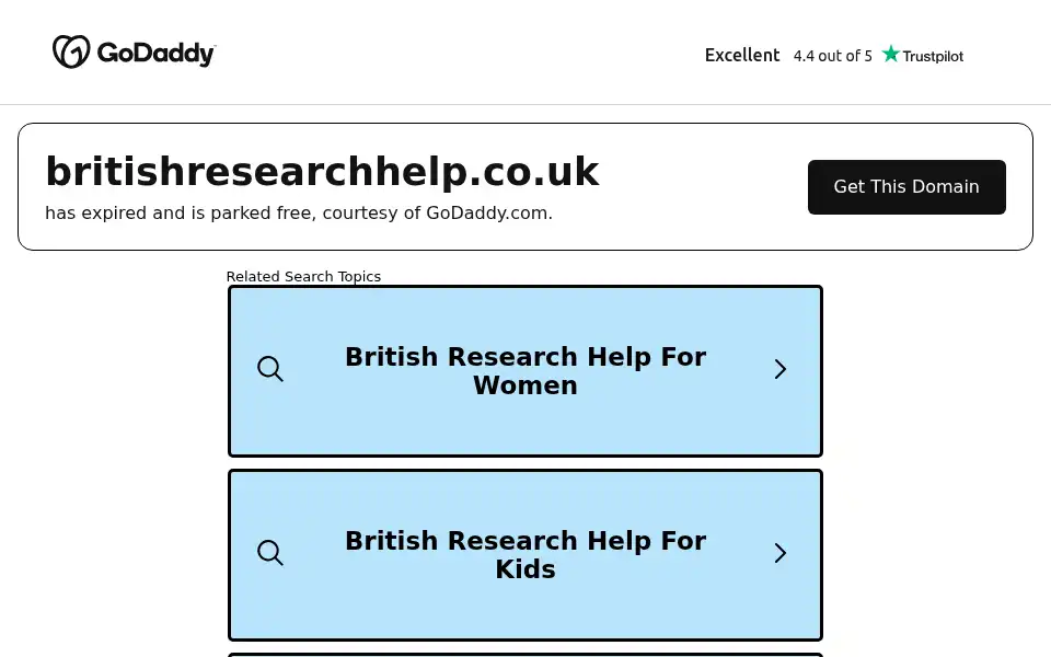 Screenshot of britishresearchhelp.co.uk