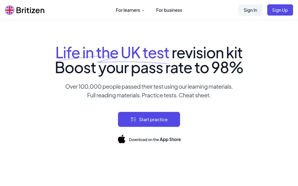 Screenshot of britizen.uk