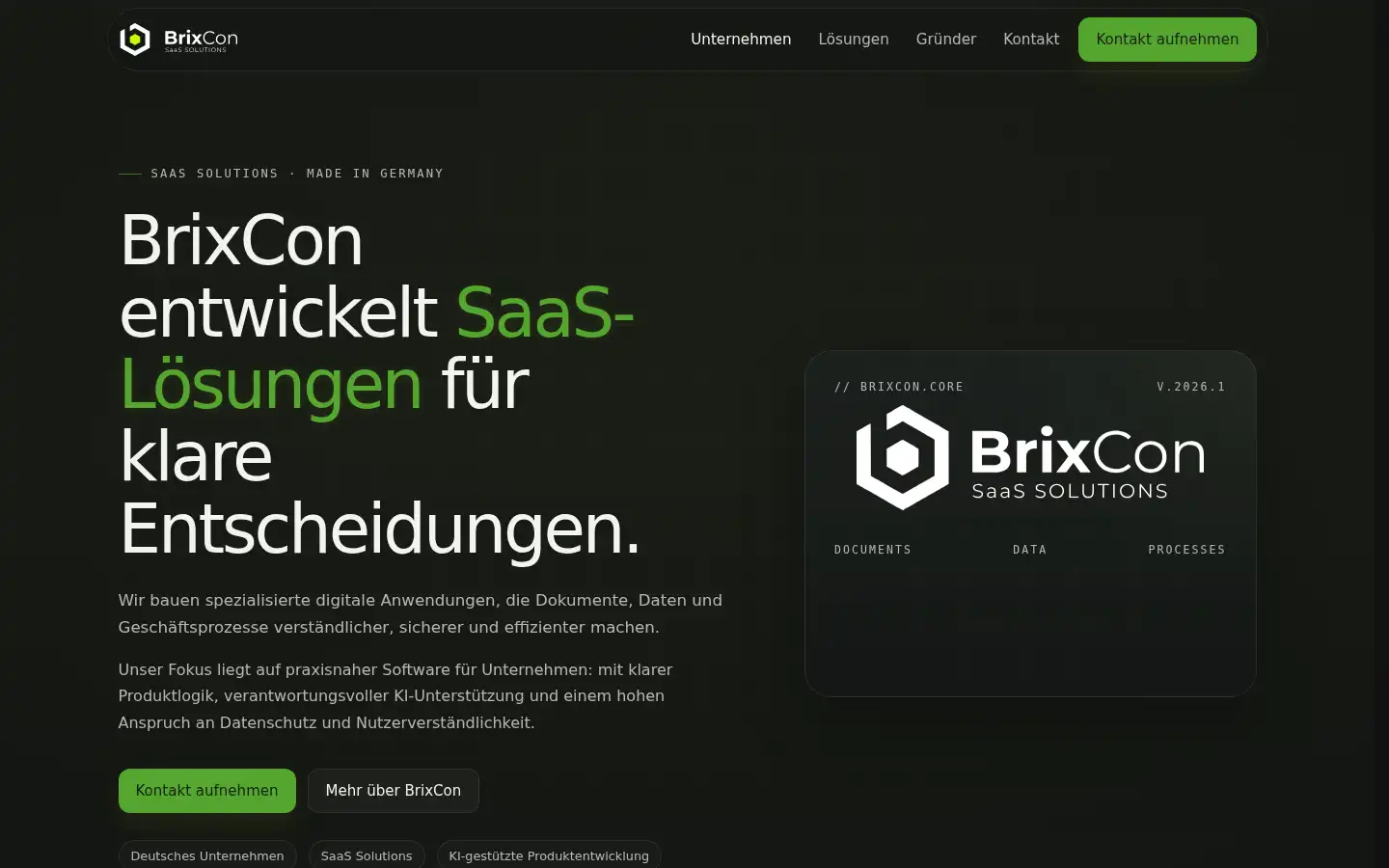 Screenshot of brixcon.io