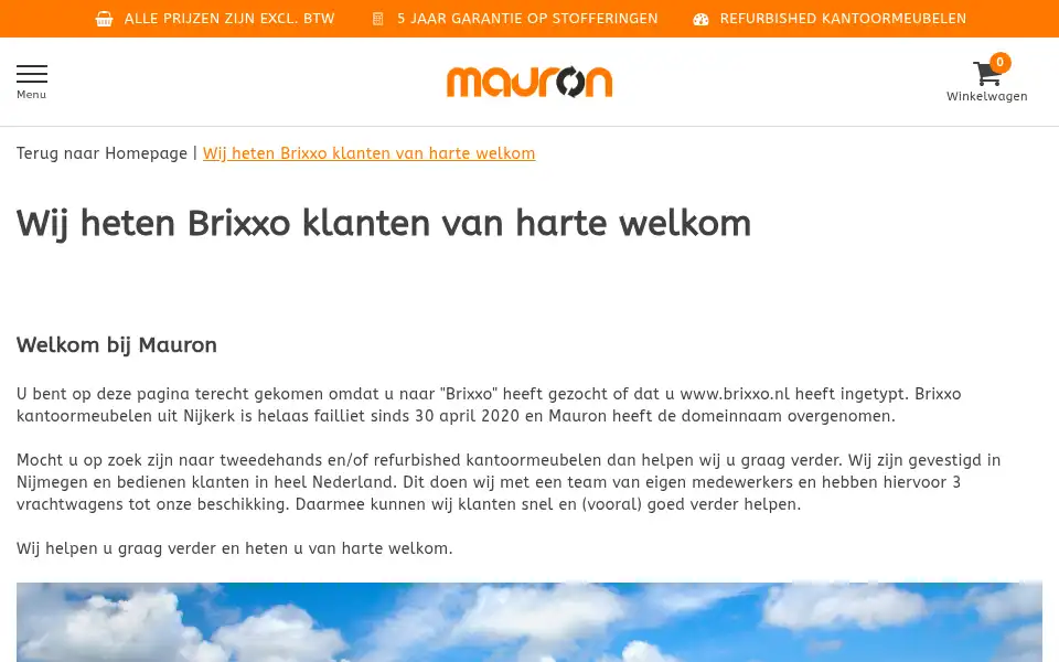 Screenshot of brixxo.nl