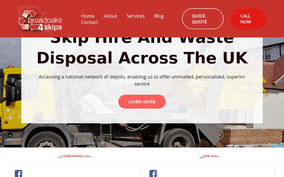 Screenshot of broadoaks4skips.co.uk