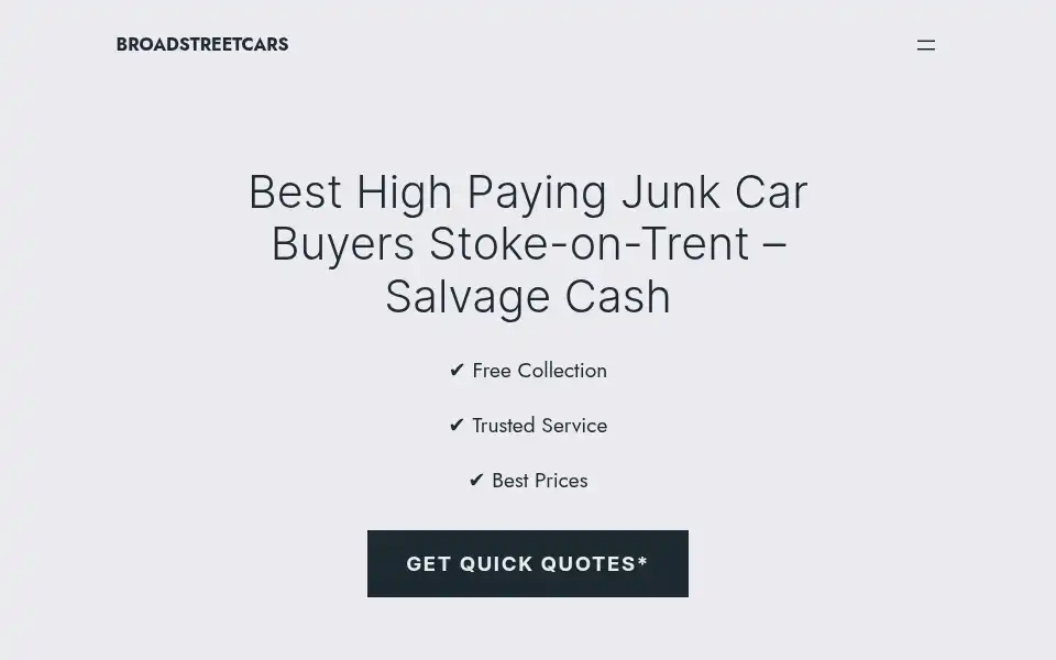 Screenshot of broadstreetcars.co.uk