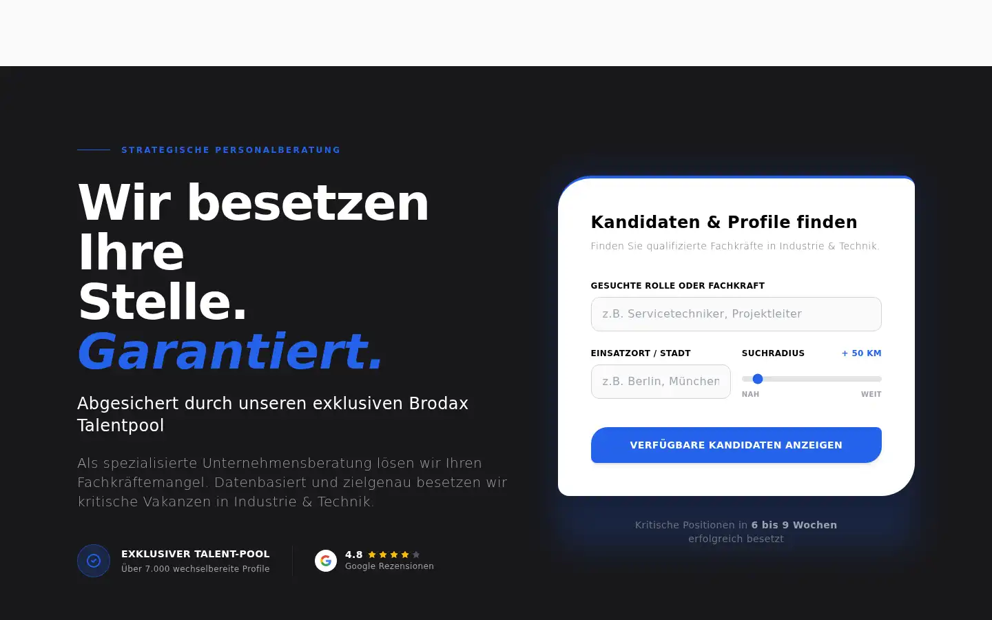 Screenshot of brodax-consulting.de