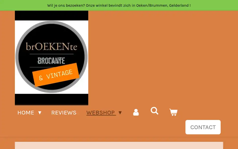 Screenshot of broekente-brocante.com