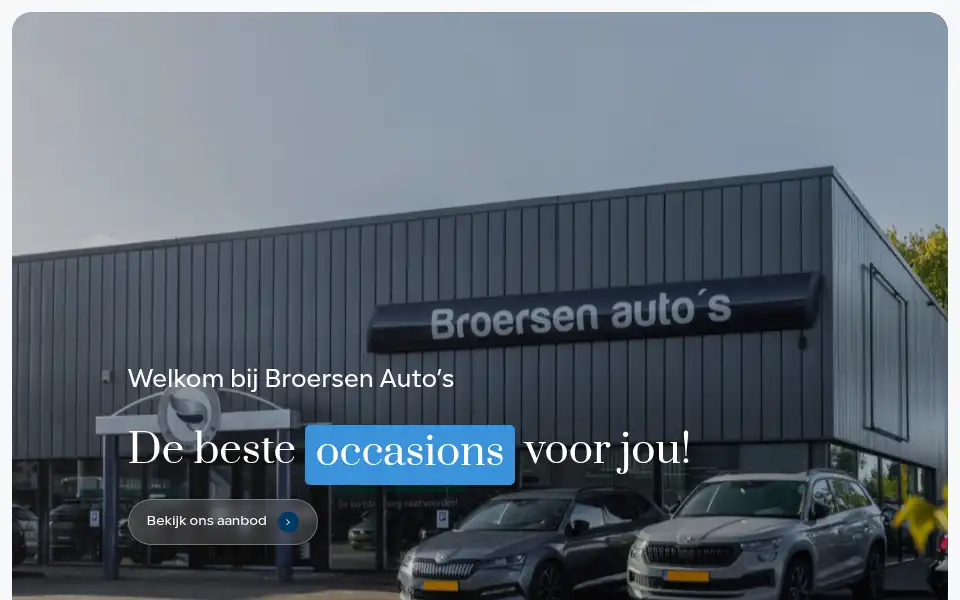 Screenshot of broersenautos.nl