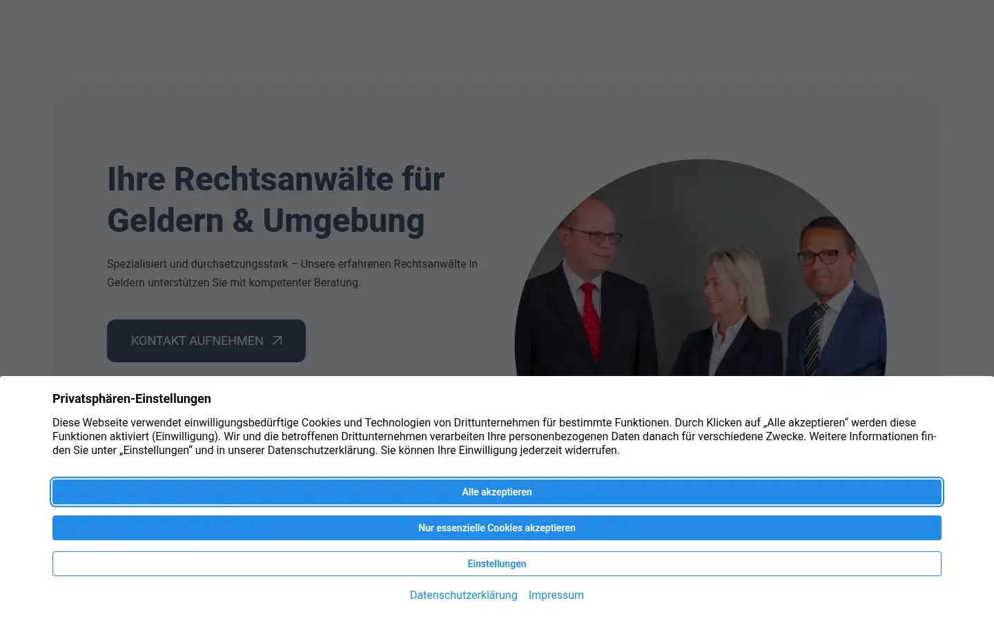 Screenshot of brohlundpartner.de