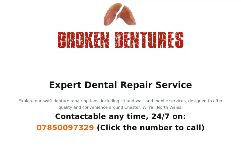 Screenshot of brokendenturesmobileservice.com
