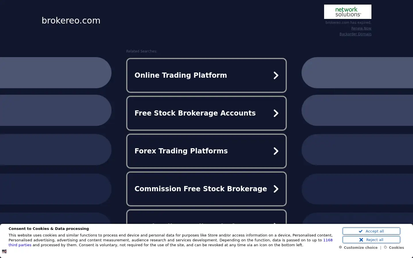 Screenshot of brokereo.com