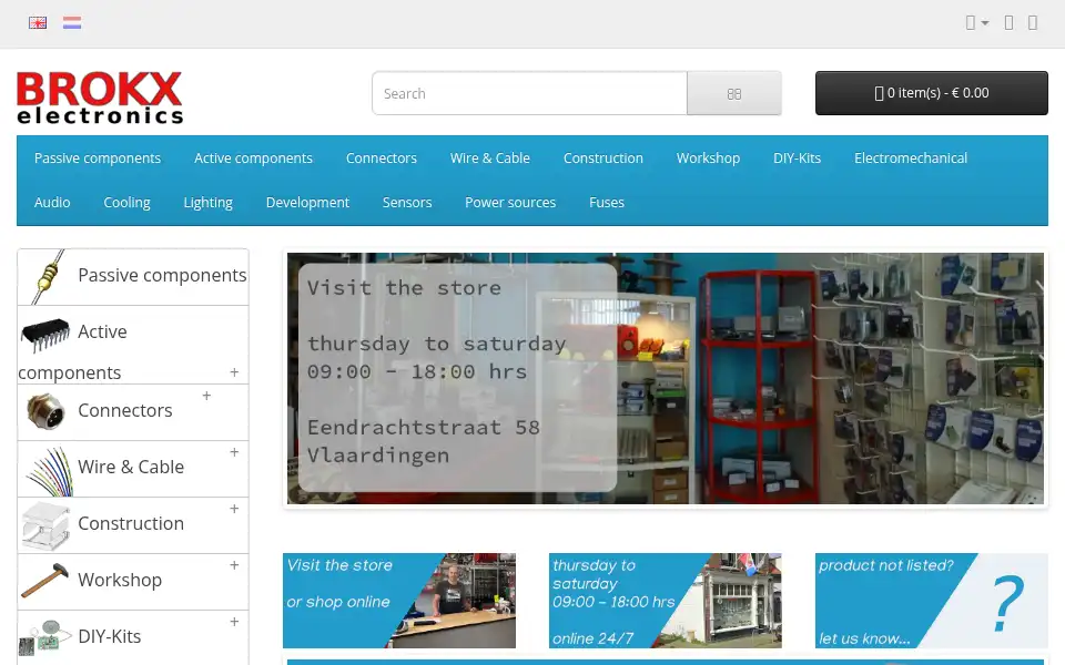 Screenshot of brokxelectronics.nl