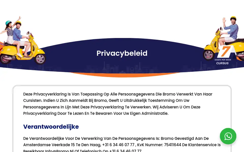 Screenshot of bromo.nl