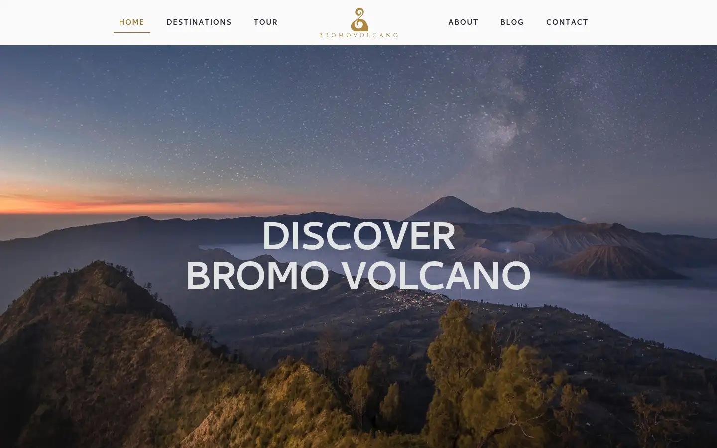 Screenshot of bromovolcano.com