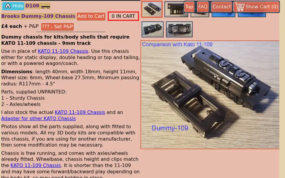 Screenshot of brooks3dmodels.com