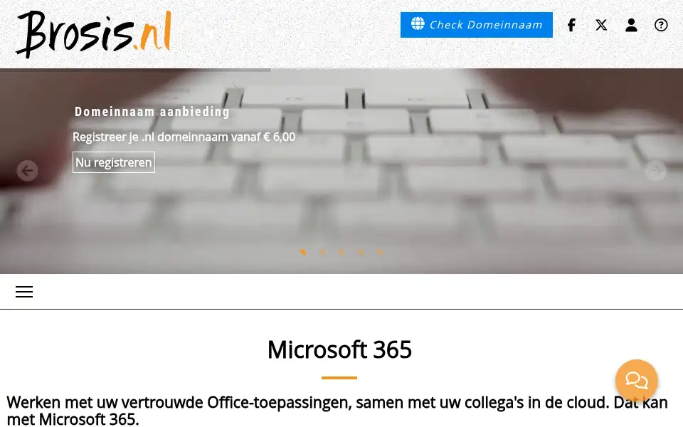 Screenshot of brosis.nl