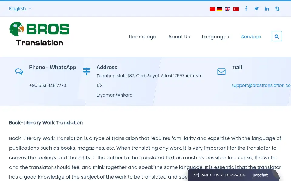 Screenshot of brostranslation.com