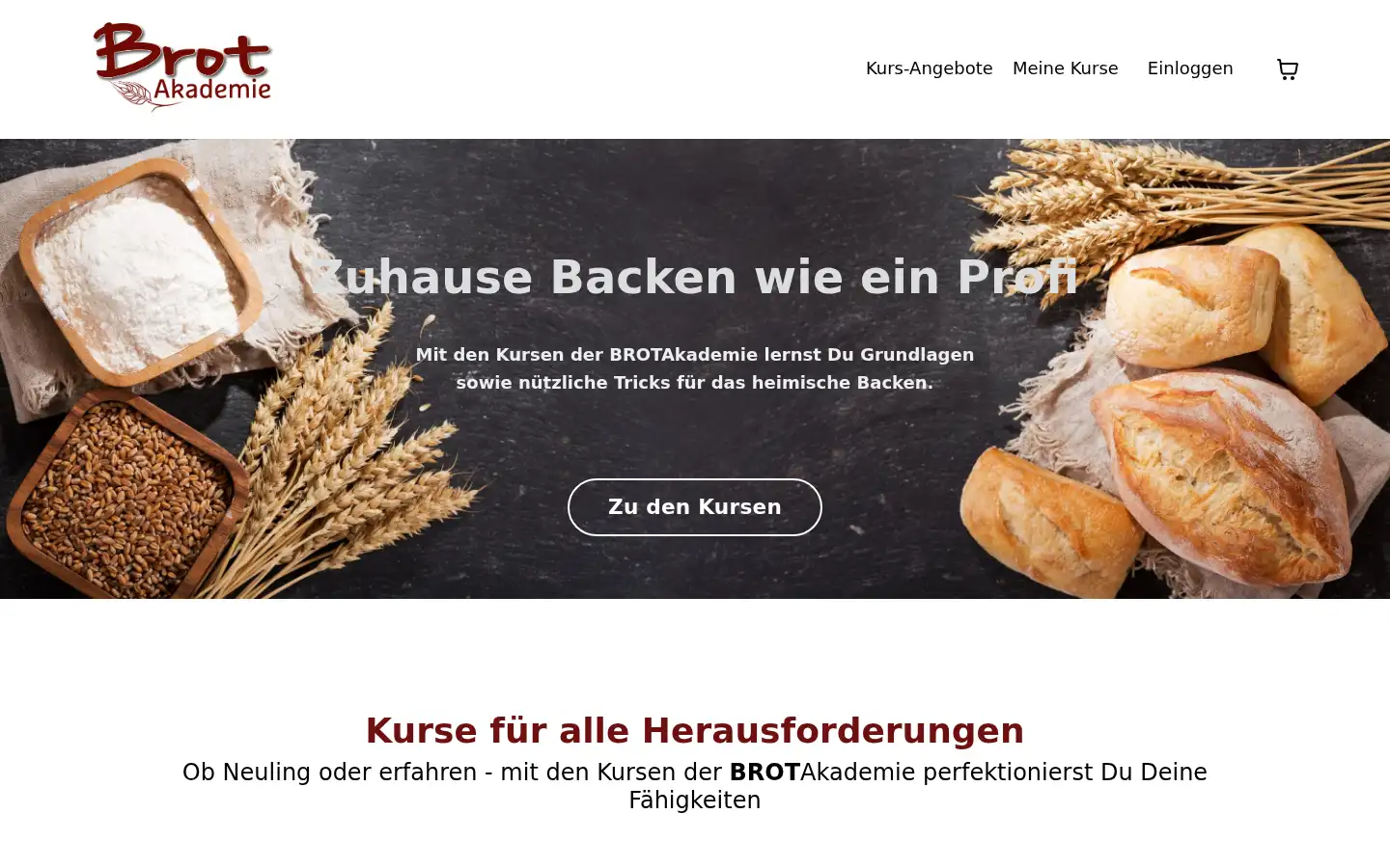 Screenshot of brot-akademie.com