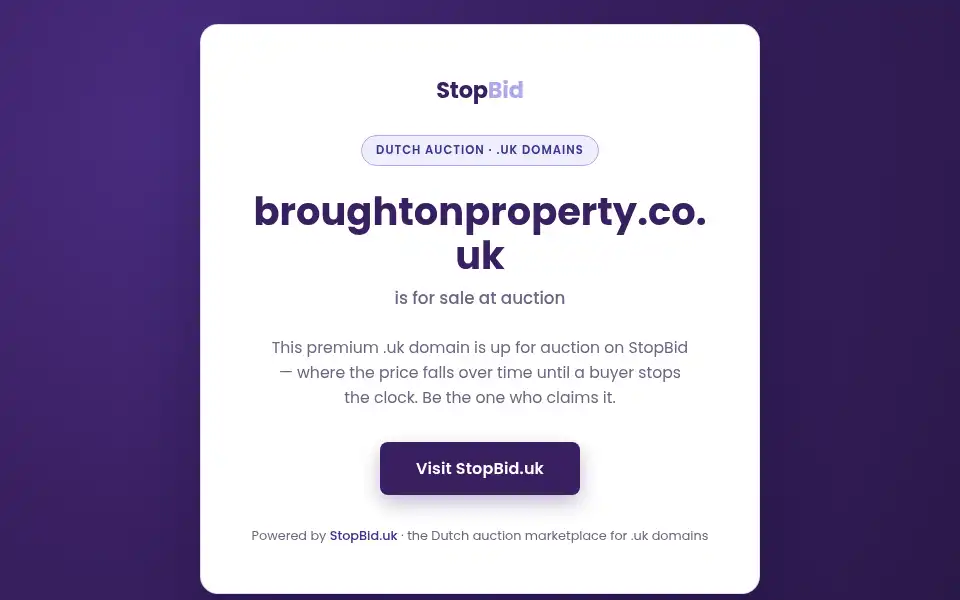 Screenshot of broughtonproperty.co.uk