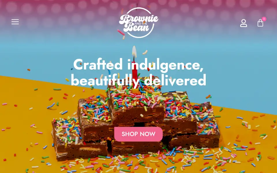 Screenshot of brownieandthebean.com