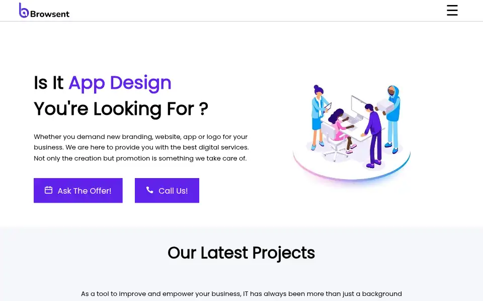 Screenshot of browsent.com
