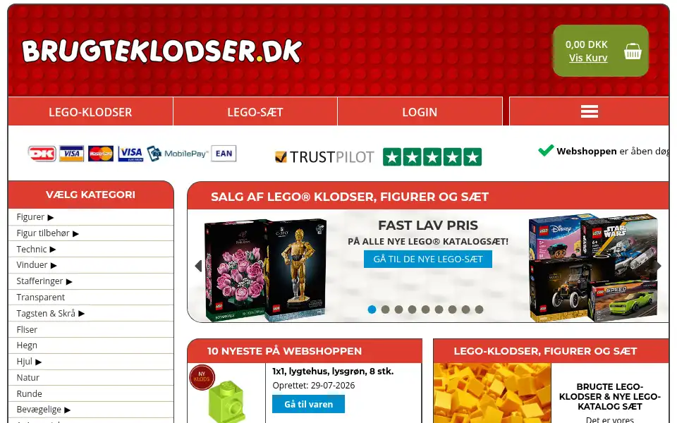 Screenshot of brugteklodser.dk