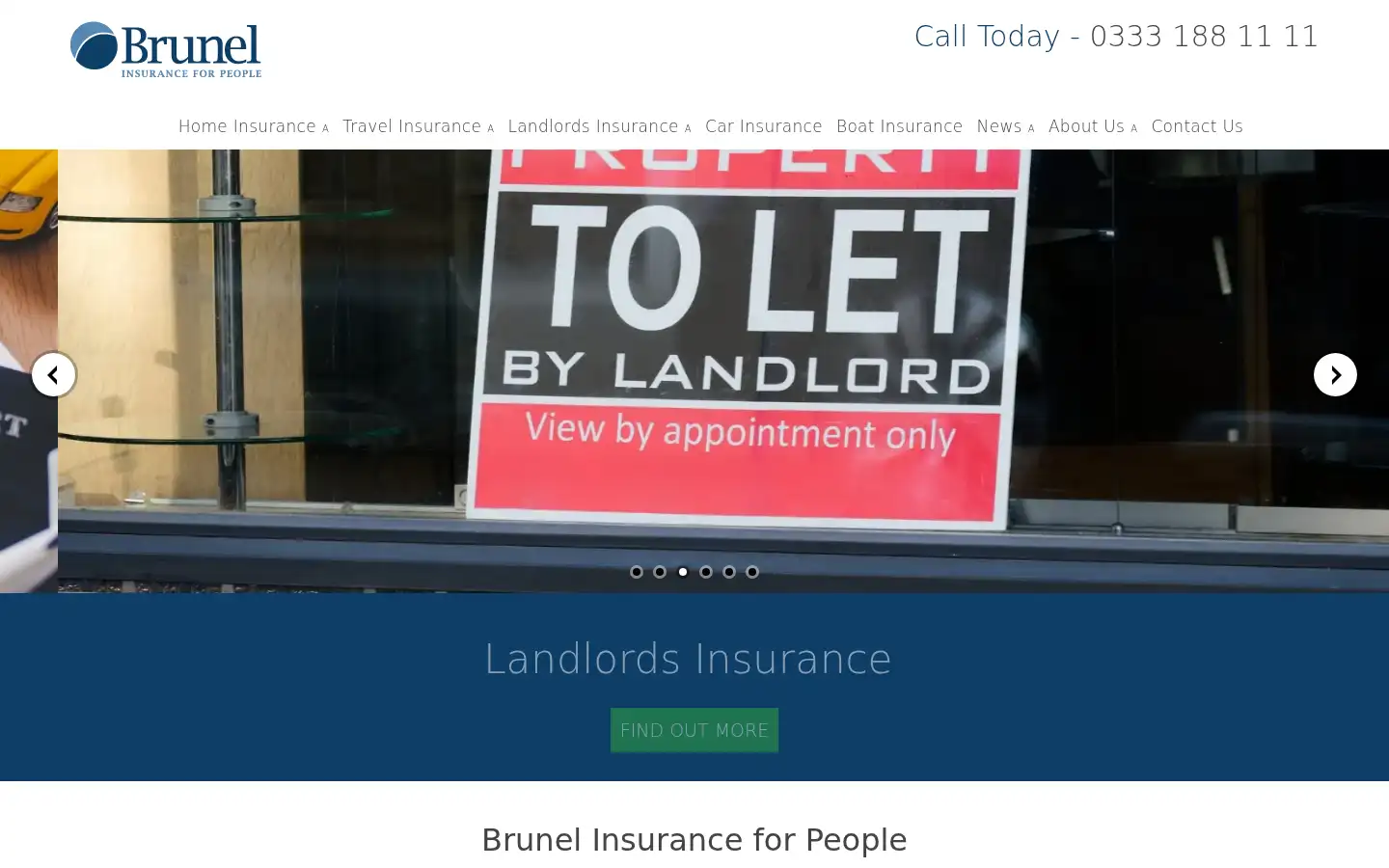 Screenshot of brunel-insurance.com