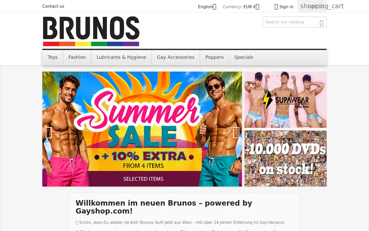 Screenshot of brunos.de