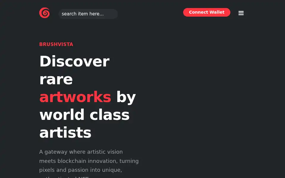 Screenshot of brushvista.com