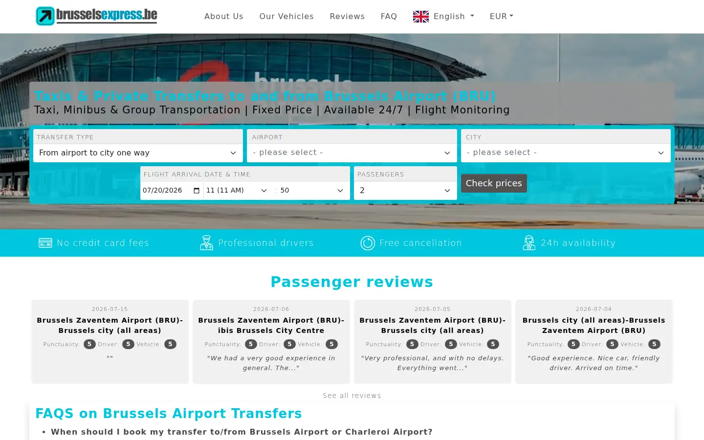 Screenshot of brusselsexpress.be
