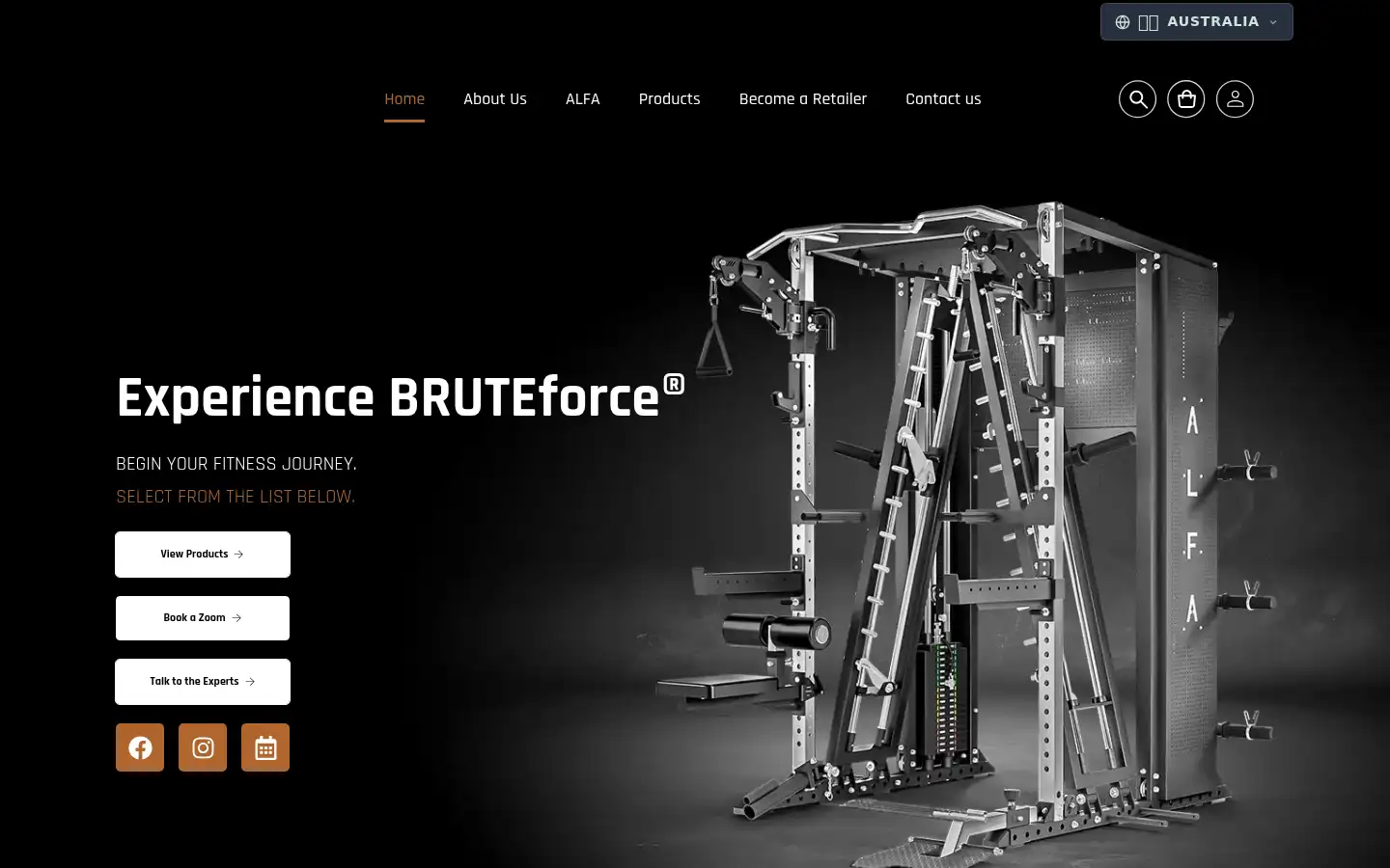 Screenshot of bruteforceaustralia.com