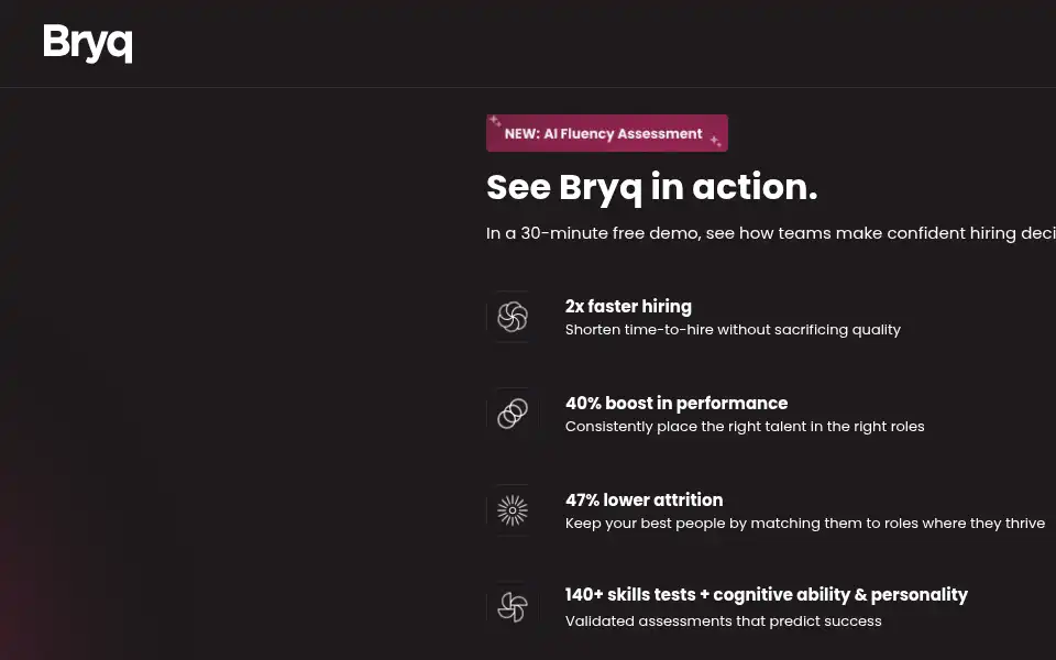 Screenshot of bryq.com