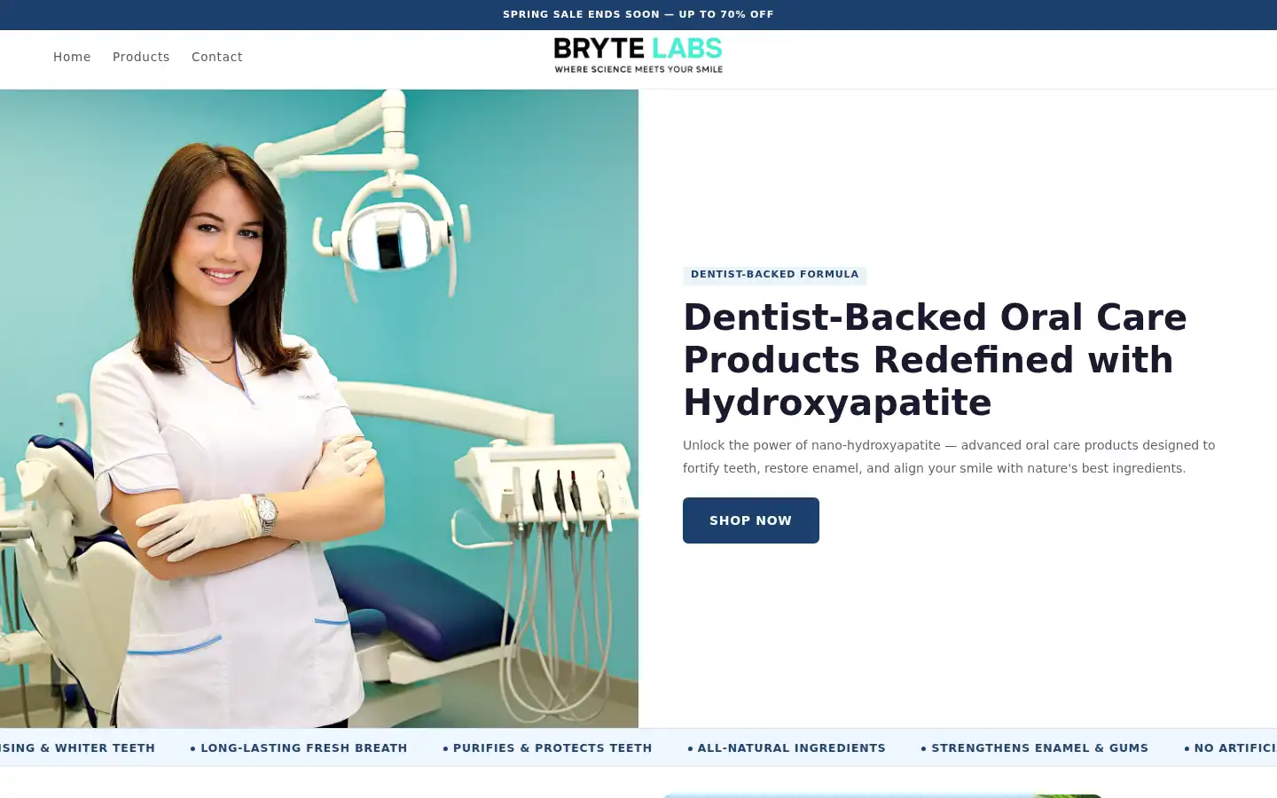 Screenshot of brytelabs.shop