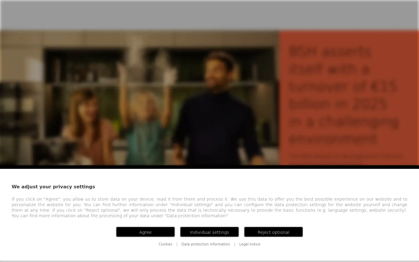 Screenshot of bsh-group.com