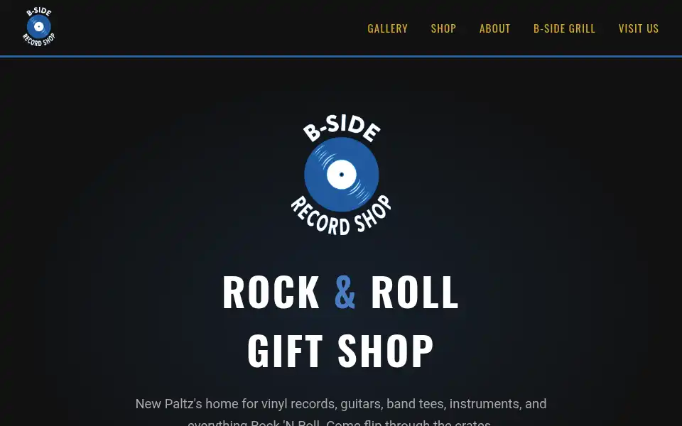 Screenshot of bsiderecordshop.com