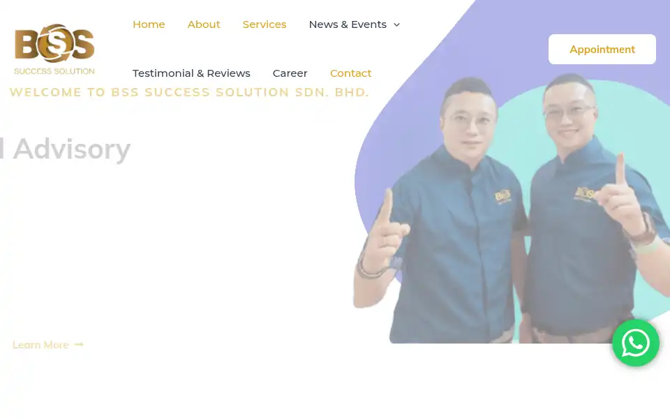 Screenshot of bsssuccess.com