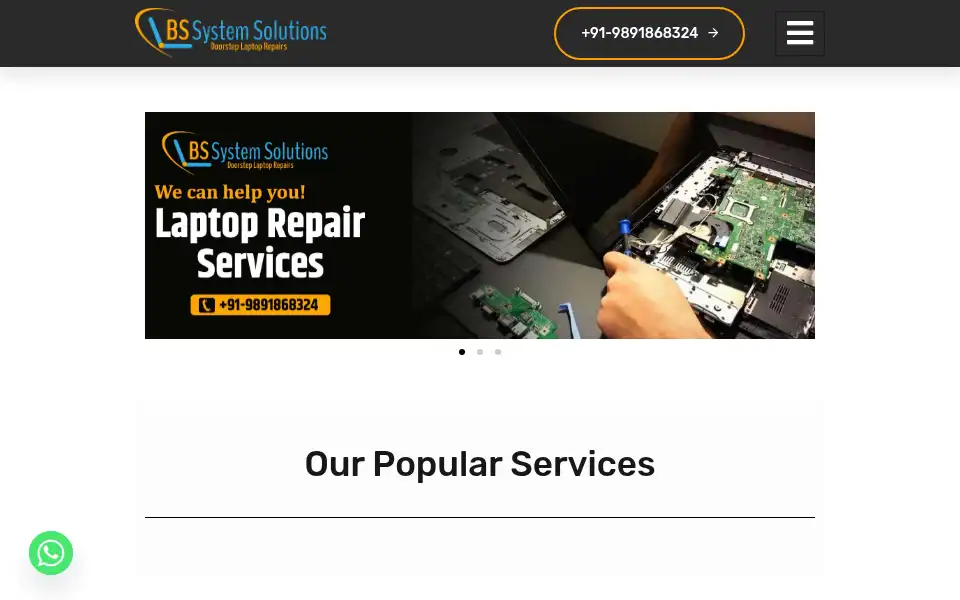 Screenshot of bssystemsolutions.com