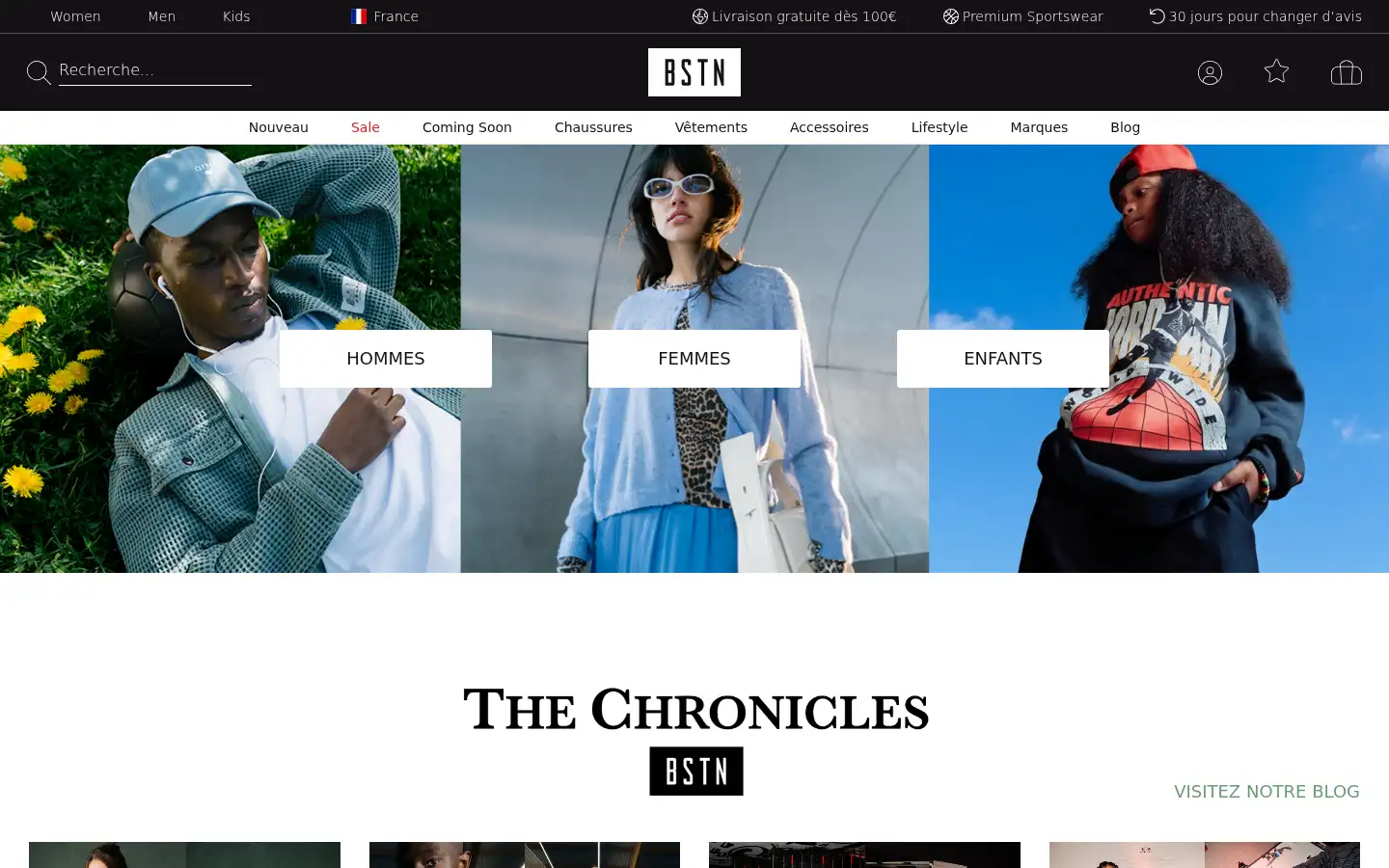 Screenshot of bstn.com