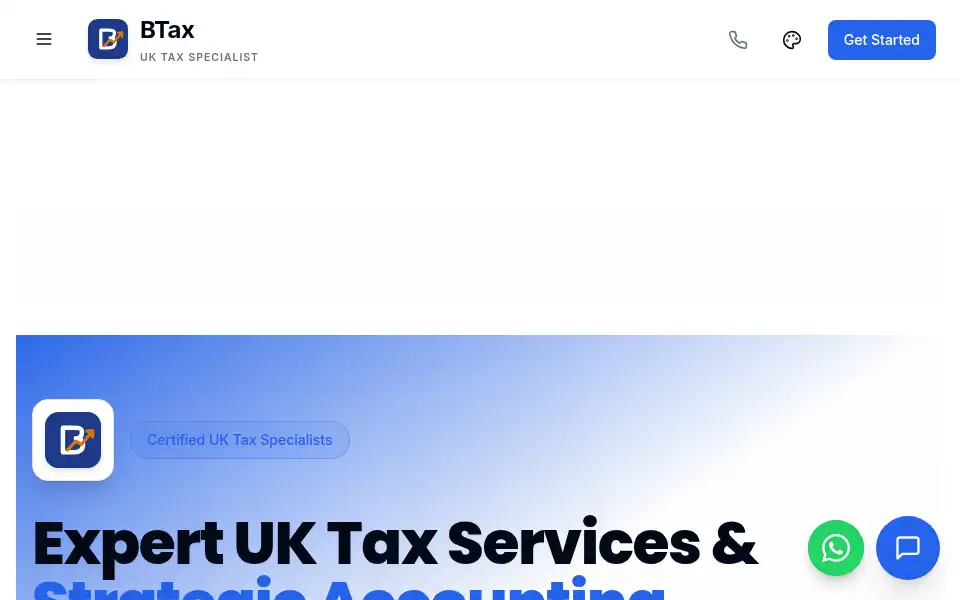 Screenshot of btax.co.uk