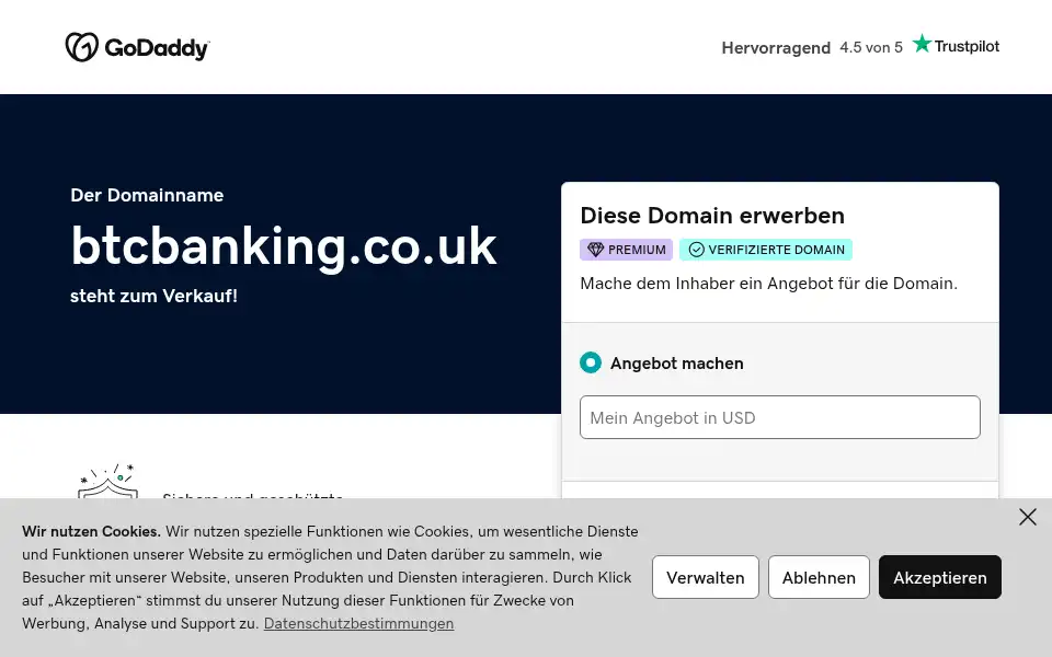Screenshot of btcbanking.co.uk