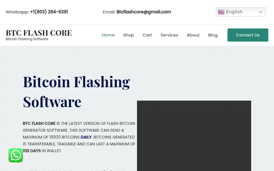 Screenshot of btcflashcore.com