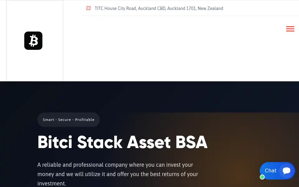 Screenshot of btcistckasset.com