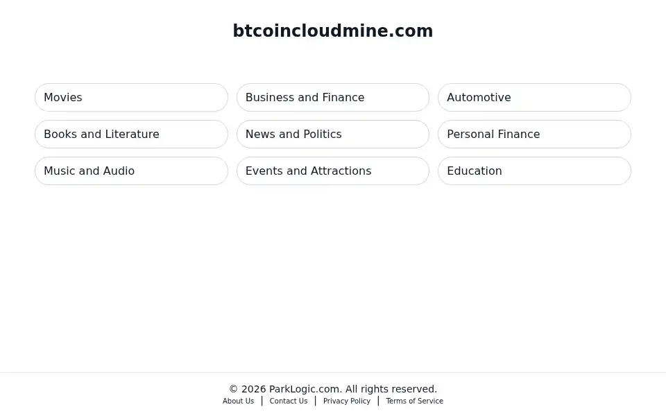 Screenshot of btcoincloudmine.com