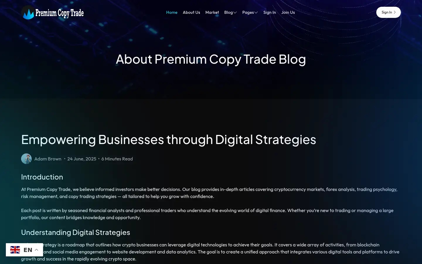 Screenshot of btcpremumcopytrade.com