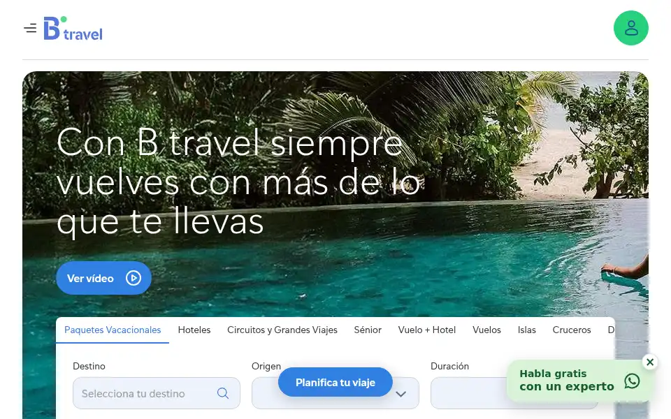 Screenshot of bthetravelbrand.com